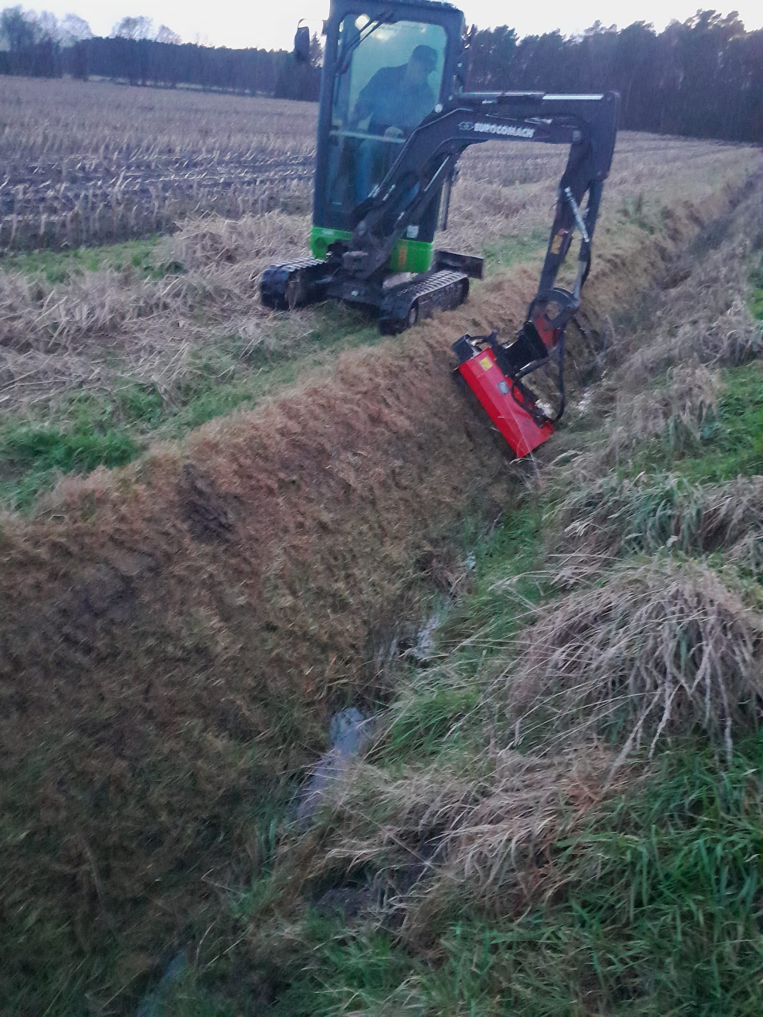 Mulcher 80 cm am Bagger